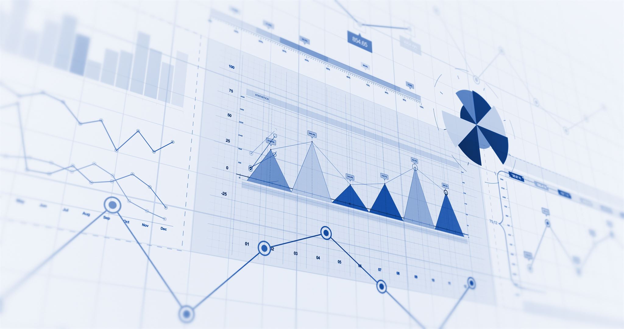 Dashboard of nonprofit performance metrics presented through Power BI analytics tools.
